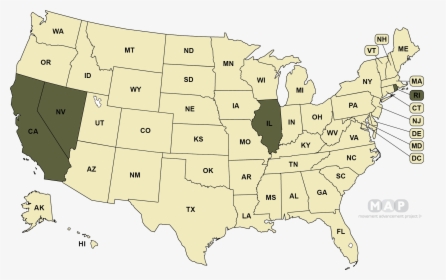 Transparent Panic Png - States Sue Trump Map, Png Download, Free Download