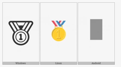 First Place Medal On Various Operating Systems - Emblem, HD Png Download, Free Download