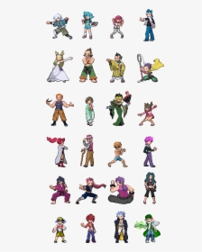 Tpp Fused Crystalfull Sprites Of The Fused Trainers - Pokemon Trainer Sprites Sun And Moon, HD Png Download, Free Download