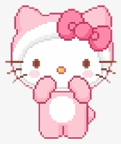 Transparent Hello Kitty Bow Png - Pixel Kawaii Hello Kitty, Png Download, Free Download