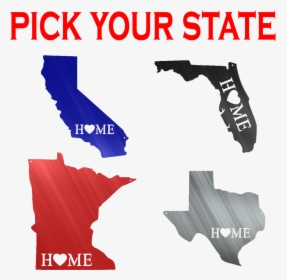 State Cut Out Home Heart Metal Wall Sign - Minnesota State Clip Art, HD Png Download, Free Download