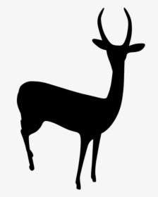 Reindeer Antelope Clip Art Silhouette Terrestrial Animal - Gambar Siluet Kijang, HD Png Download, Free Download