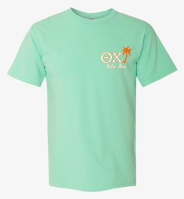 Theta Chi Spring 18 Ss Mint Front - Active Shirt, HD Png Download, Free Download