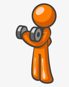 Cartoon Lifting Weights, HD Png Download, Free Download