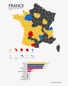 French Election Map 2017, HD Png Download, Free Download