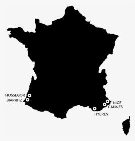 Christian Surfers France Map - Spain California Size Comparison, HD Png Download, Free Download