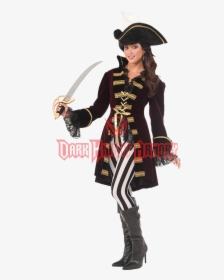 Womens Captain Morgana Costume - Pirate Lady, HD Png Download, Free Download