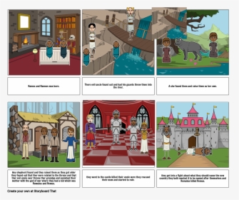 Romulus And Remus Storyboard, HD Png Download, Free Download
