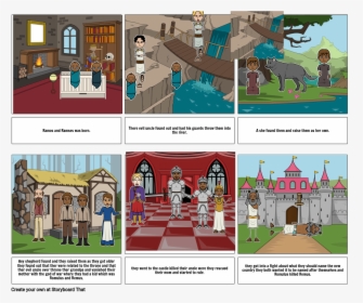 Romulus And Remus Storyboard, Hd Png Download - Kindpng