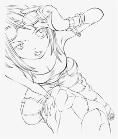 Fairy Tail Coloring Pages Anime Lucy - Line Art, HD Png Download, Free Download