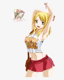 Lucy Heartfilia,fairy Tail,хвост Феи, Сказка О Хвосте - Fairy Tail Lucy In Crop Top, HD Png Download, Free Download