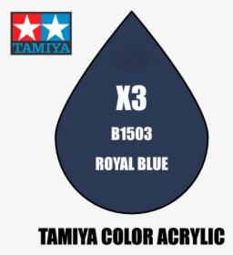 Tamiya Mini X-03 Gloss Royal Blue 10ml Acrylic Paint - Triangle, HD Png Download, Free Download