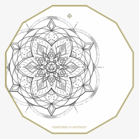 This Design Features Mandala, With A Icosahedron Centre - Geometria Sagrada Tatuajes Diseños, HD Png Download, Free Download