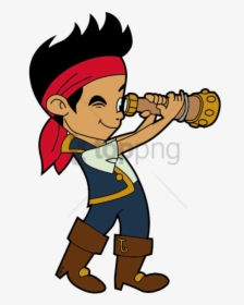 Free Png Pirate Png Png Image With Transparent Background - Pirate With Telescope Clipart, Png Download, Free Download