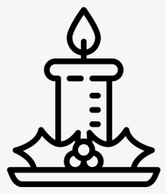 The Icon Is Of A Christmas Candle Sitting In A Small, HD Png Download, Free Download
