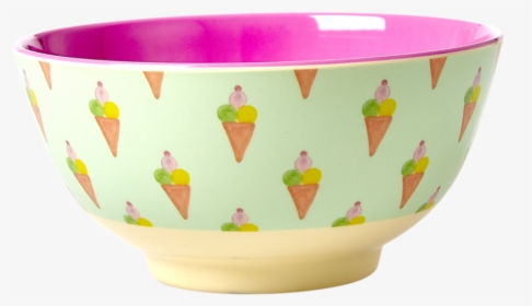 Ice Cream Print Melamine Bowl Rice Dk - Bowl, HD Png Download, Free Download