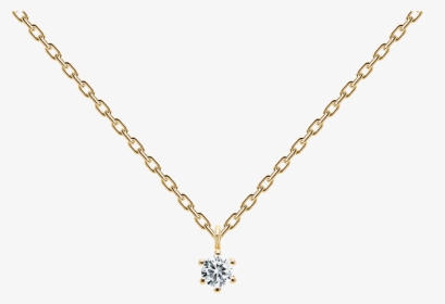 White Solitary Necklace Gold - Pd Paola H, HD Png Download, Free Download