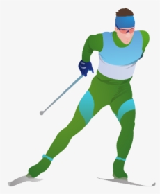 Biathlon Png - Cross Country Skiing Drawing, Transparent Png, Free Download