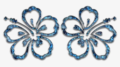 Blue Ornament Png, Transparent Png, Free Download