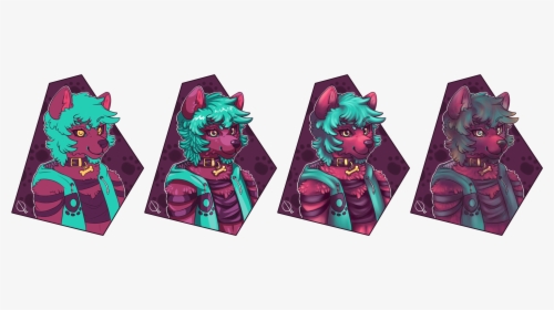 Red Wolf Portrait - Cartoon, HD Png Download, Free Download