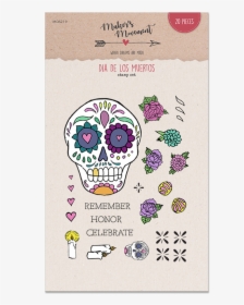 Dia De Los Muertos Stamp Set Package Image - Skull, HD Png Download, Free Download