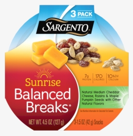 Sargento® Sunrise Balanced Breaks® With Medium Cheddar - Sargento Balanced Breaks Sweet, HD Png Download, Free Download