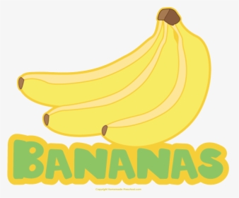 Banana Clipart Name - Banana Clipart With Names, HD Png Download, Free Download