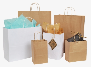 Eco Kraft Serrated Edge Shopper - Shopping Bag Boxes Png, Transparent Png, Free Download