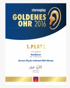 Fweb Unlimited Award Badges 7 - Goldenes Ohr, HD Png Download, Free Download