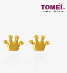 Tomei Yellow Gold 916 Tiara Earrings - Tomei Jewellery, HD Png Download, Free Download
