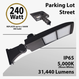 Led Street Light Fixture 240w 31440lm 5000k Ul Ip67 - Blade, HD Png Download, Free Download