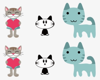 Transparent Blue Cat Clipart - Tarjetas De Baby Shower Gatitos, HD Png Download, Free Download