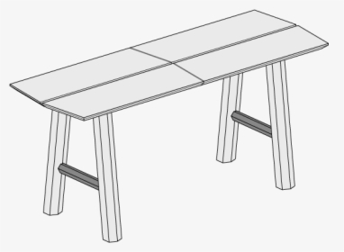 Woodendot Savia Two Seated Bench - Table, HD Png Download, Free Download