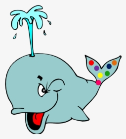Whale With A Polka Dotted Tail Clipart , Png Download - Whale With Polka Dot Tail Clipart, Transparent Png, Free Download