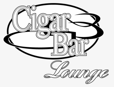 Cigar Bar Logo Black And White, HD Png Download, Free Download