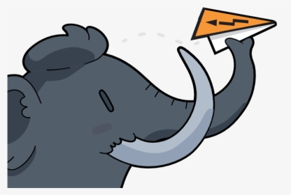 Mastodon Software"s Illustration Of An Elephant Throwing, HD Png Download, Free Download