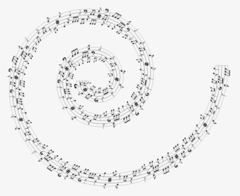Musical Spiral - Music Note Png Spiral, Transparent Png, Free Download