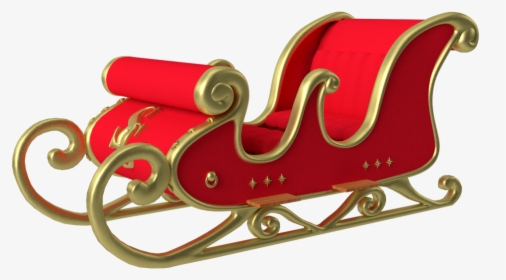 Christmas Santa Sleigh Transparent Background, HD Png Download, Free Download
