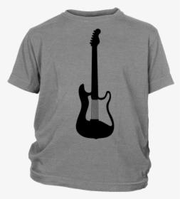 Guitar - Silhouette - E Guitar - Rock Logo T Shirt - Bash Brothers T Shirt, HD Png Download, Free Download