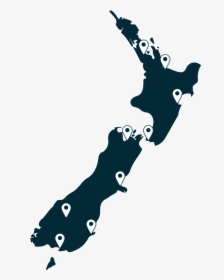 Nz Map 2x - New Zealand Kaikoura Map, HD Png Download, Free Download