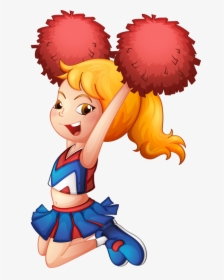 Transparent Cheerleader Clip Art - Cartoons For Sports Day, HD Png Download, Free Download