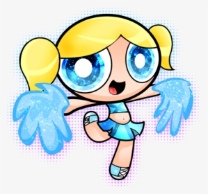 Football And Cheerleader Clipart Png Library Library - Cartoon Bubbles Powerpuff Girls, Transparent Png, Free Download