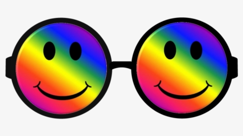 #freetoedit #rainbow #hippie #sunglasses - Smiley, HD Png Download, Free Download