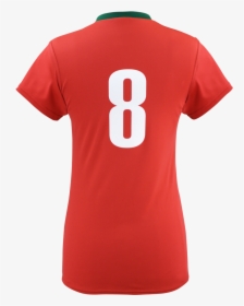 Woman Soccer Shirt Back , Png Download - T-shirt, Transparent Png, Free Download