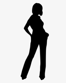 Woman Silhouette - Transparent Lady Silhouette, HD Png Download, Free Download
