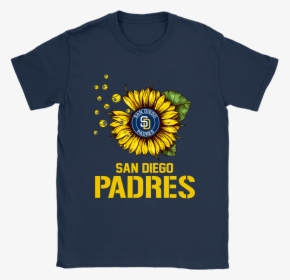 San Diego Padres Sunflower Mlb Baseball Shirts - Sunflower Basketball, HD Png Download, Free Download