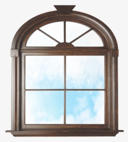 #ftestickers #cloudsandsky #window #arch #wooden - Arch Window Png, Transparent Png, Free Download