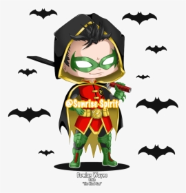 Damian Wayne As Robin - Cartoon, HD Png Download, Free Download