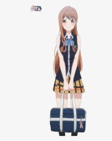Anime School Girl Render, HD Png Download, Free Download