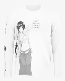 Anime Girl Art School Dropouts - Sweatshirt, HD Png Download, Free Download